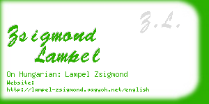 zsigmond lampel business card